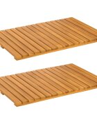 vidaXL Protiskluzová podložka 2 ks Přírodní 60 x 40 cm