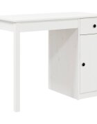 vidaXL Psací stůl bílý 100 x 50 x 75 cm masivní borové dřevo