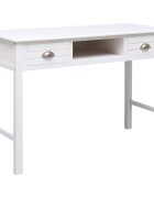 vidaXL Psací stůl bílý 110 x 45 x 76 cm dřevo