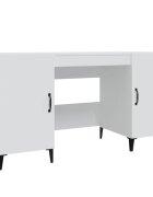 vidaXL Psací stůl bílý 140 x 50 x 75 cm kompozitní dřevo