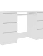 vidaXL Psací stůl bílý 140 x 50 x 77 cm kompozitní dřevo