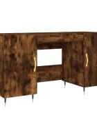 vidaXL Psací stůl kouřový dub 140 x 50 x 75 cm kompozitní dřevo