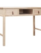 vidaXL Psací stůl přírodní 110 x 45 x 76 cm dřevo