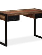 vidaXL Psací stůl s 2 zásuvkami masivní recyklované dřevo 120x50x76 cm