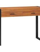 vidaXL Psací stůl se 2 zásuvkami 100 x 40 x 75 cm teakové dřevo