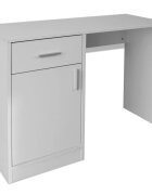 vidaXL Psací stůl se zásuvkou a skříňkou bílý 100 x 40 x 73 cm