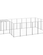 vidaXL Psí kotec stříbrný 847 m² ocel