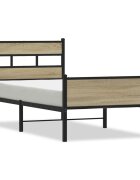 vidaXL Rám postele bez matrace dub sonoma 107x203 cm kompozitní dřevo