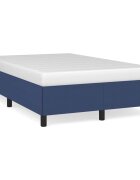 vidaXL Rám postele bez matrace modrá 120x200 cm textil