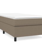 vidaXL Rám postele s boxspringem taupe 90x200 cm textil