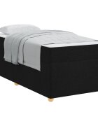 vidaXL Rám postele s matrací Černá 90 x 200 cm textil