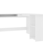 vidaXL Rohový psací stůl bílý 120 x 140 x 75 cm kompozitní dřevo