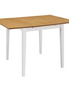 vidaXL Rozkládací jídelní stůl bílý (80–120) x 80 x 74 cm MDF