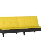 vidaXL Rozkládací pohovka světle žlutá textil