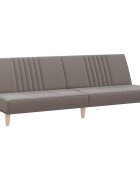 vidaXL Rozkládací pohovka taupe textil