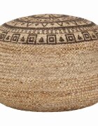 vidaXL Ručně vyrobený sedací puf hnědý 45 x 30 cm juta