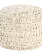 vidaXL Ručně vyrobený sedací puf macramé 45 x 30 cm bavlna