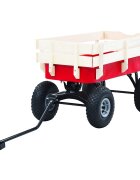 vidaXL Ruční vozík 150 kg červený