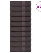 vidaXL Ručníky do sprchy FROGN 25 ks antracitové 70x140 cm 360 g/m²