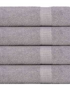 vidaXL Ručníky do sprchy FROGN 4 ks šedé 70 x 140 cm 360 g/m²