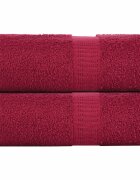 vidaXL Ručníky FROGN 2 ks bordó 30x30 cm 360 g/m²