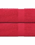 vidaXL Ručníky FROGN 2 ks červené 30x30 cm 360 g/m²