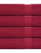 vidaXL Ručníky FROGN 4 ks bordó 50x100 cm 360 g/m²