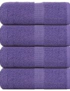 vidaXL Ručníky FROGN 4 ks fialové 30x30 cm 360 g/m²