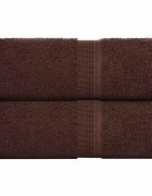 vidaXL Ručníky pro hosty FROGN 2 ks hnědé 30x50 cm 360 g/m²