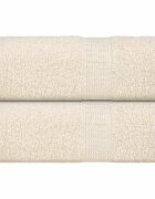 vidaXL Ručníky pro hosty FROGN 2 ks krémové 30x50 cm 360 g/m²