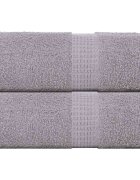 vidaXL Ručníky pro hosty FROGN 2 ks šedé 30x50 cm 360 g/m²