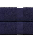 vidaXL Ručníky pro hosty FROGN 2 ks tmavě modré 30x50 cm 360 g/m²