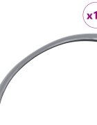 vidaXL Rukojeť 12 ks Stříbrná 107 x 3.6 x 23 mm Nerezová ocel