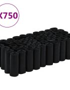 vidaXL Sáčky na psí exkrementy 750 ks černé 30 x 20 cm PE
