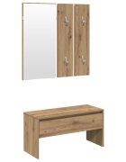 vidaXL Sada nábytku do předsíně dub artisan kompozitní dřevo