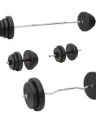 vidaXL Sada obouruční a jednoručních činek se závažím 120 kg