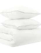 vidaXL Sada přikrývek 3 ks 240 x 220 cm Celoroční Bambus Bílá