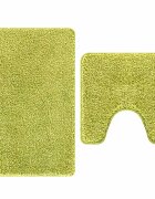 vidaXL Sada protiskluzových koupelnových rohoží 2 ks Zelená 50 x 50 cm
