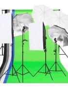 vidaXL Sada světel do fotoateliéru