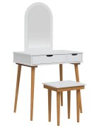 vidaXL Sada toaletního stolu FAUSKE 3 ks Bílá 76 x 50 x 143 cm