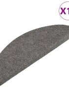 vidaXL Samolepicí nášlapy na schody 10 ks šedé 56x17x3 cm
