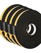 vidaXL Samolepicí pěnová páska 4 ks Černá 20mm x 5m Pěna CR