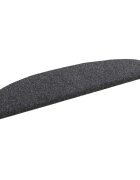 vidaXL Samolepicí schodové rohože 15 ks 80 x 245 x 35 cm Tmavě šedá