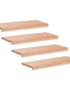 vidaXL Schodišťové nášlapy 4 ks 70 x 30 x 2 cm Přírodní