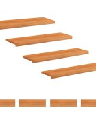 vidaXL Schodišťové nášlapy 8 ks 90 x 25 x 2 cm Světle hnědá