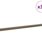 vidaXL Schodové hrany 30 ks Hnědá 67 x 3.5 x 3 cm Hliník