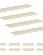 vidaXL Schodové nášlapy 12 ks 110 x 25 x 2 cm Bílá