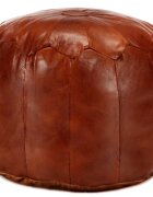 vidaXL Sedací puf bronzový 40 x 35 cm pravá kozí kůže