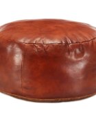 vidaXL Sedací puf bronzový 60 x 30 cm pravá kozí kůže