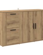 vidaXL Servírovací skříň Artisanový dub 100 x 33 x 59.5 cm